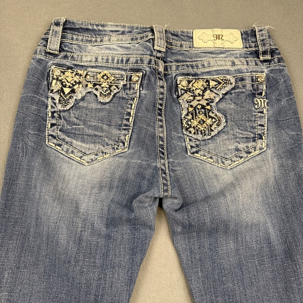 Miss Me JEANS WOMENS 28x28.5 Embroidered EMBELISHED SkinnySEQUINS